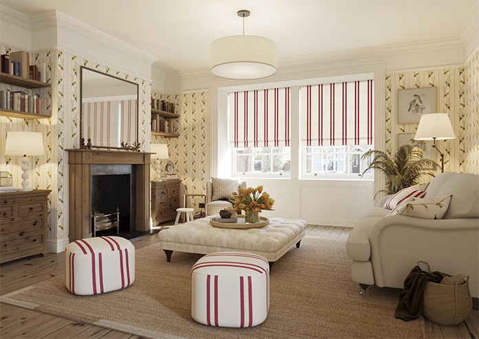 Winnies Stripe, Pillbox - Twist&Fit Roman Blind - Image 7